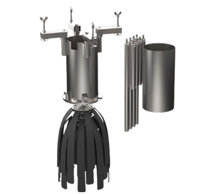 <span>
DEVICE FOR DENSE LOADING
</span>
OF FRACTURED MATERIALS